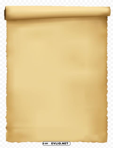 scrolled ancient paper PNG without background