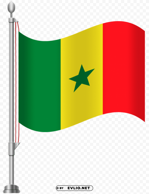 Senegal Flag Isolated Item On Transparent PNG