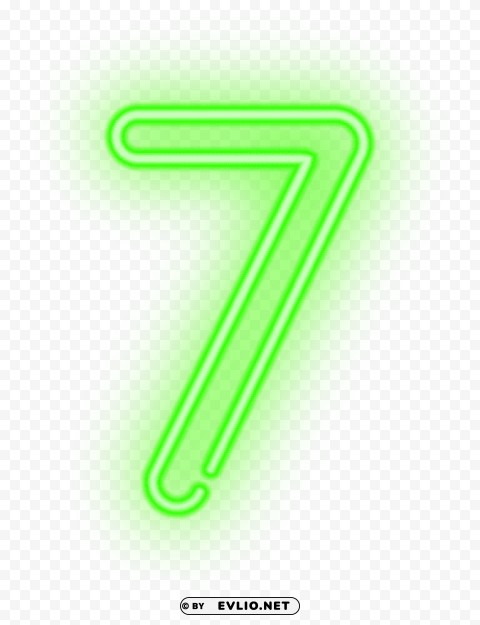 seven neon green High-resolution PNG images with transparent background