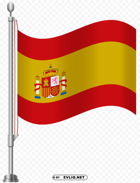 spain flag Isolated Artwork in HighResolution PNG