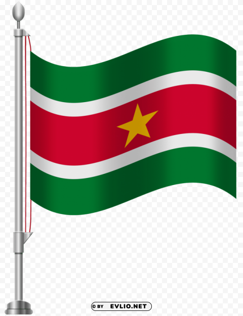 Suriname Flag PNG For Digital Design