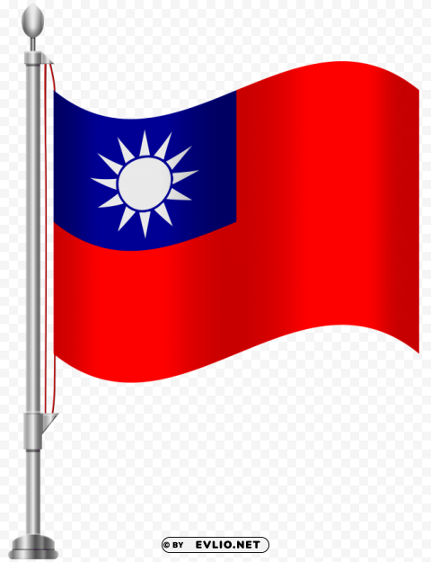 taiwan flag Isolated Character in Transparent Background PNG