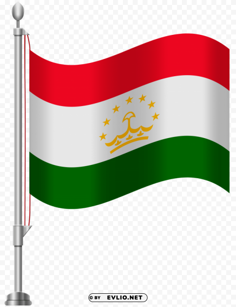 tajikistan flag Isolated Character in Transparent PNG