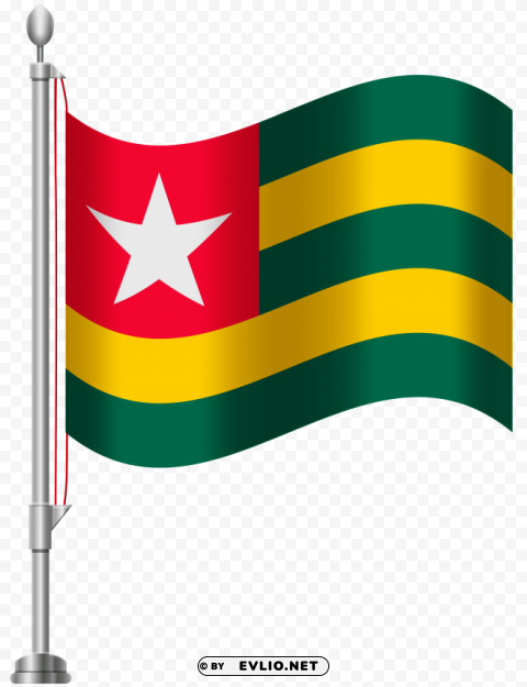 Togo Flag Isolated Character On Transparent PNG