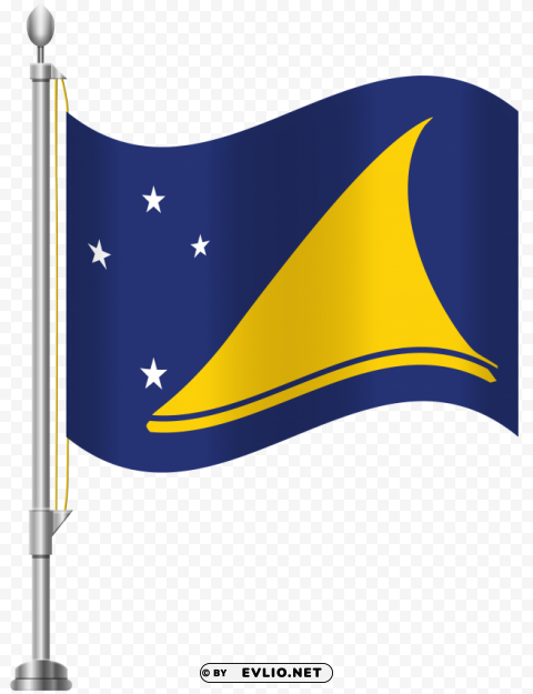 tokelau flag Isolated Character with Clear Background PNG