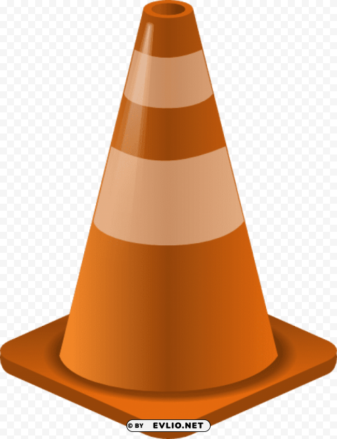 traffic cone illustration Transparent PNG Isolated Artwork