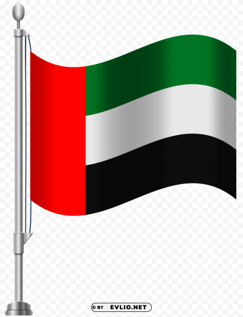 united arab emirates flag Isolated Element in Clear Transparent PNG
