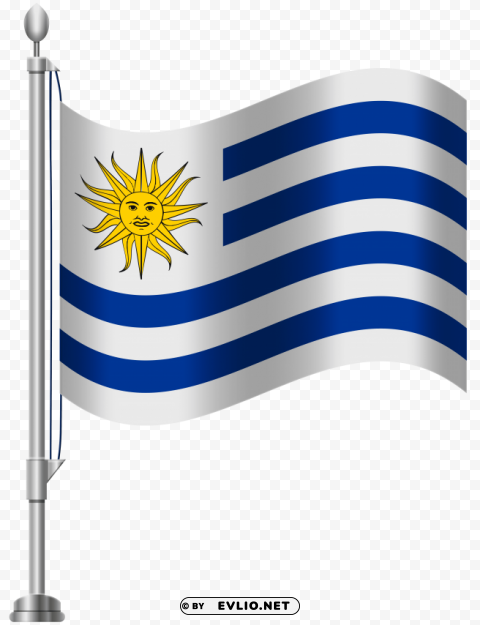 uruguay flag Isolated Element in Transparent PNG