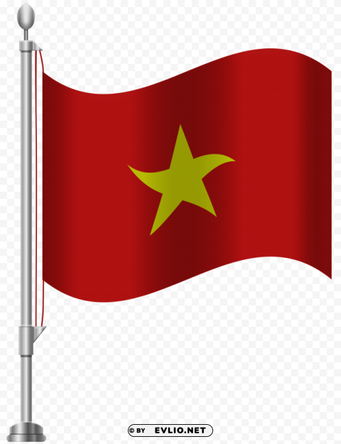 vietnam flag Isolated Element with Clear PNG Background