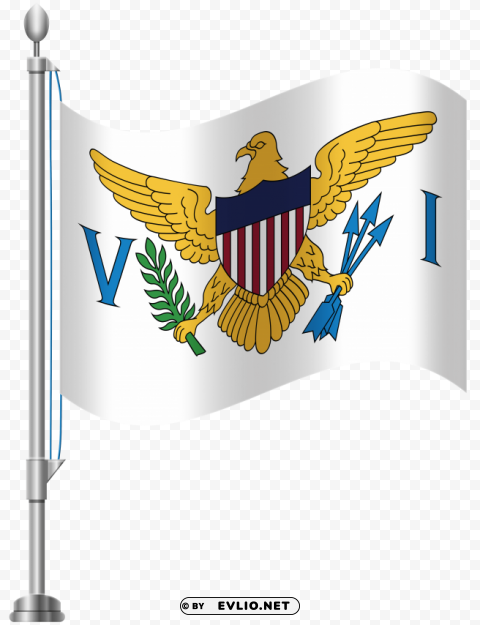 virgin islands flag Isolated Element with Transparent PNG Background