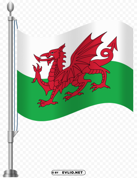 Wales Flag Isolated Graphic Element In HighResolution PNG