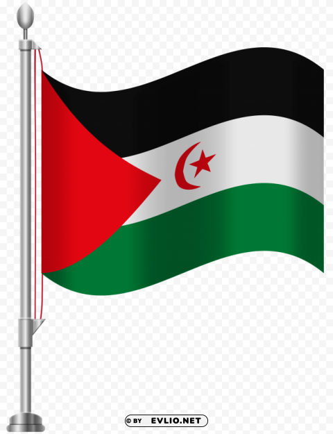 western sahara flag Isolated Graphic Element in Transparent PNG
