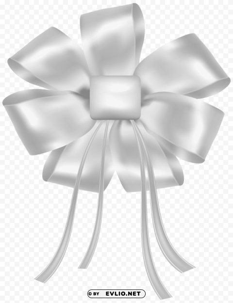 white bow Isolated Icon on Transparent Background PNG clipart png photo - d77a56c3