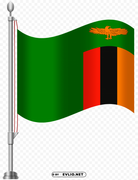 zambia flag Isolated Graphic on Clear Background PNG