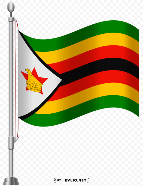 zimbabwe flag Isolated Graphic on Clear PNG