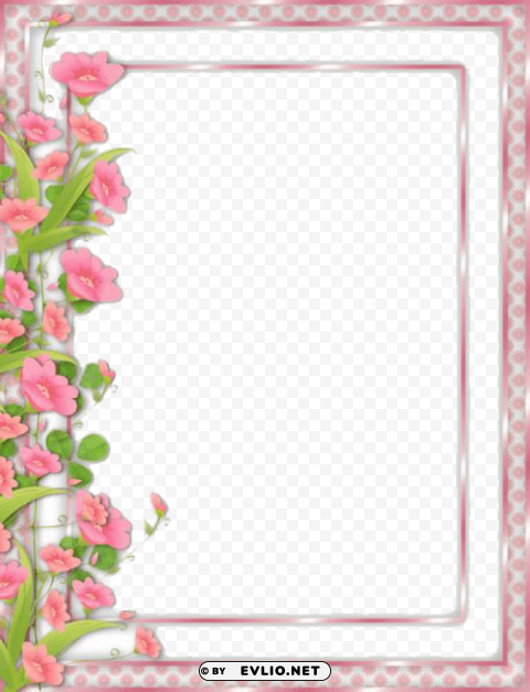 flowers borders ClearCut Background PNG Isolated Item