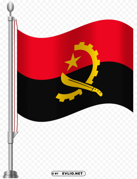angola flag HighResolution Isolated PNG with Transparency