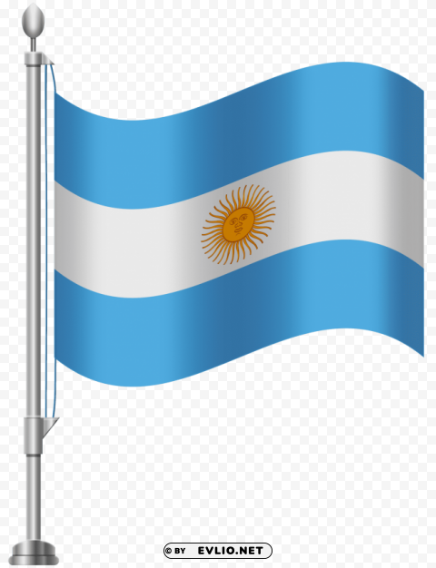 argentina flag Isolated Artwork on Clear Background PNG