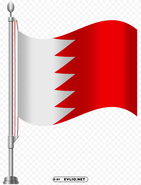 bahrain flag HighQuality PNG Isolated on Transparent Background