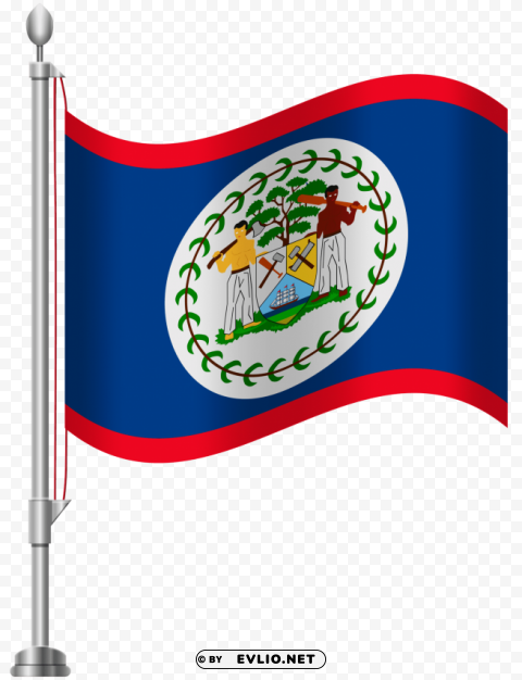 belize flag HighResolution PNG Isolated on Transparent Background