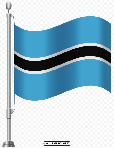 Botswana Flag Isolated Character In Clear Background PNG