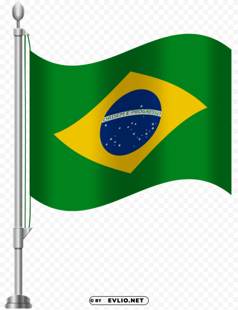 brazil flag HighResolution PNG Isolated Artwork