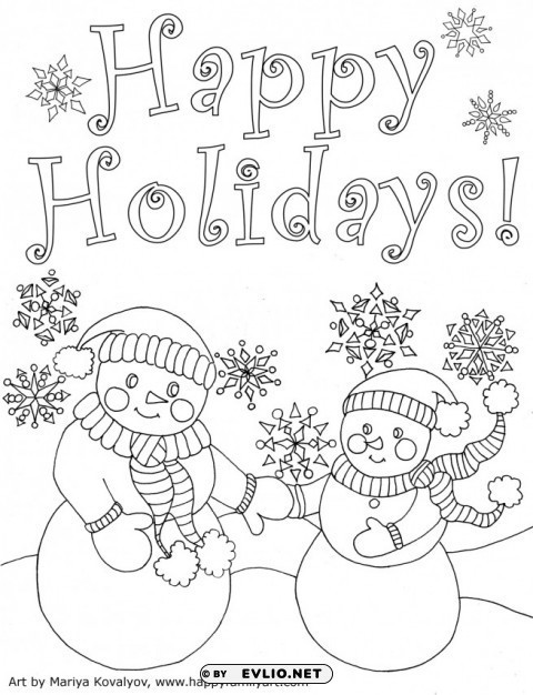 coloring pages christmas color PNG images with no royalties