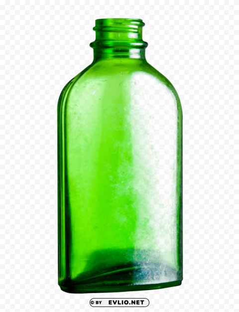 empty glass bottle PNG Image Isolated with Clear Transparency