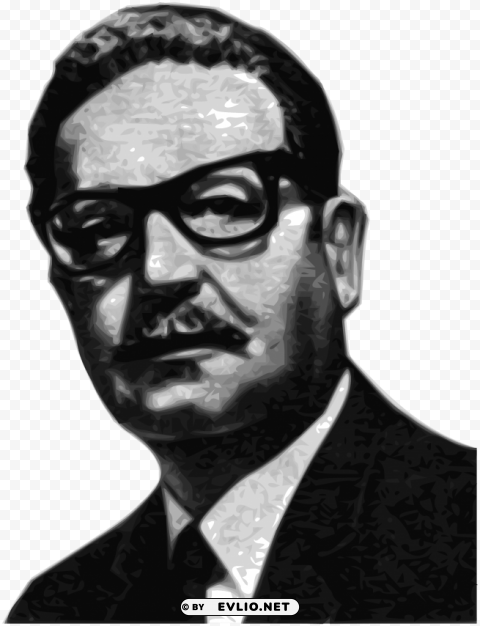 salvador allende PNG with alpha channel