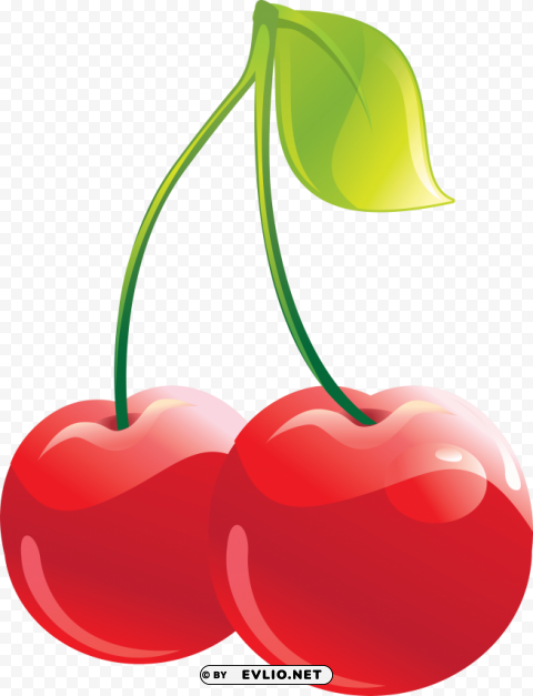 Cherry Clean Background Isolated PNG Object