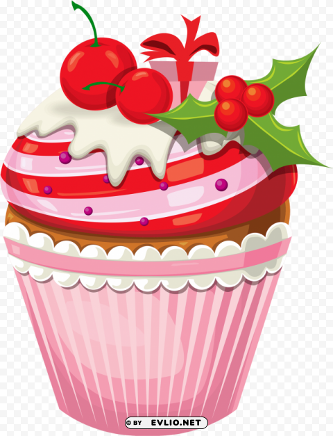 christmas cake clipart - cup cakes clip art Free PNG images with transparent background PNG transparent with Clear Background ID e3cb768e