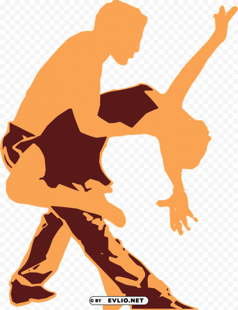 tango silhouette PNG for web design