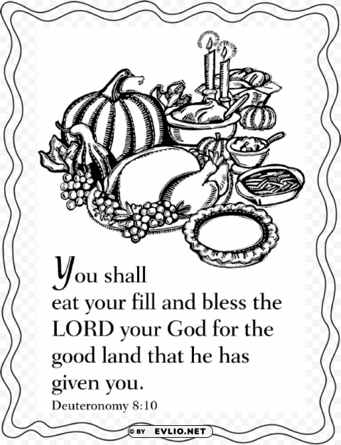 thanksgiving bible coloring sheet HighQuality Transparent PNG Isolated Object