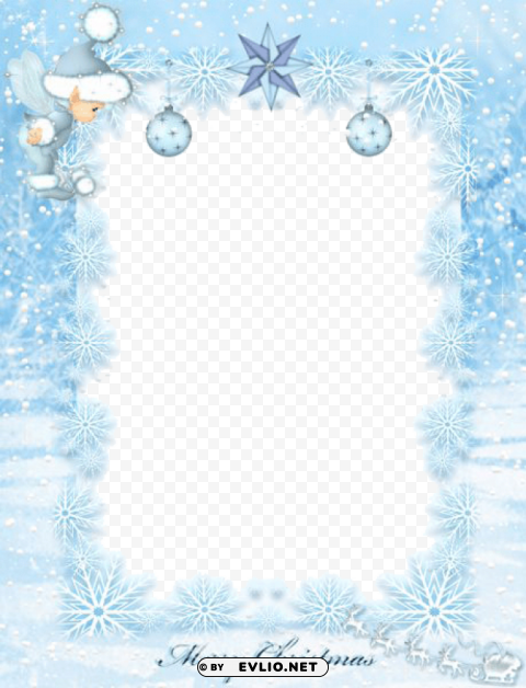 aqua border frame PNG Graphic Isolated on Transparent Background