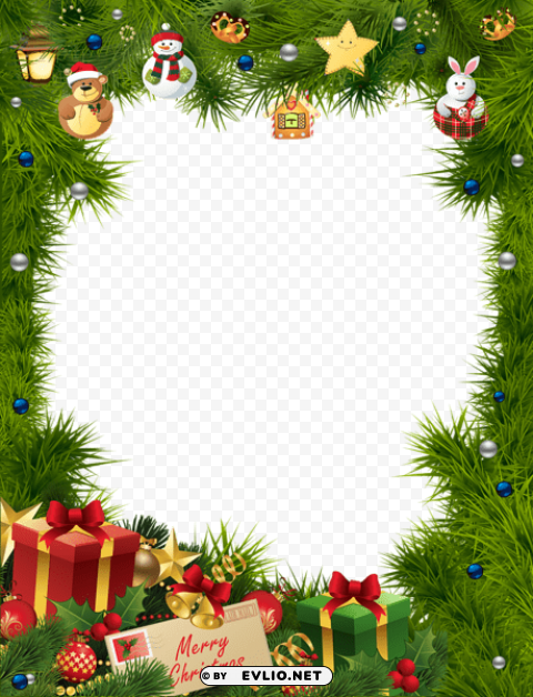 Christmas Frame PNG Image Isolated With Transparency