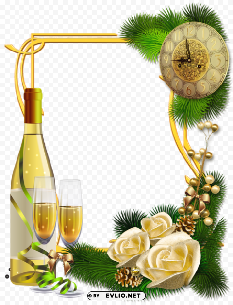 new yearframe with champagne PNG transparent images extensive collection background best stock photos - Image ID f010f010