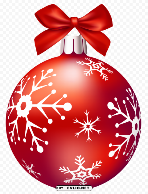 red christmas balls Isolated Element with Clear PNG Background