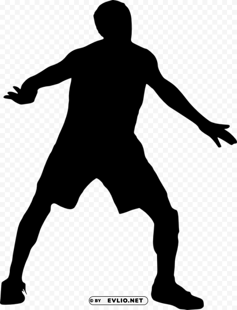 basketball player silhouette Transparent PNG Isolated Object Design