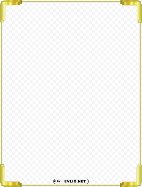 gold border frame PNG Graphic with Isolated Clarity