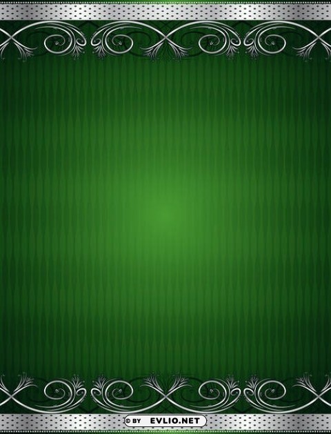 green and silver deco HighQuality Transparent PNG Isolated Graphic Element