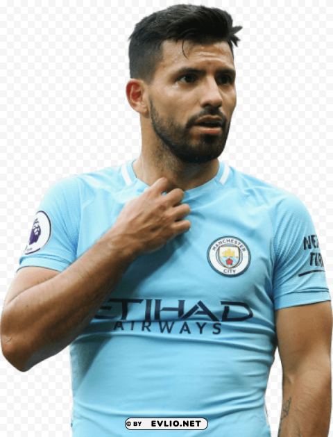 sergio agüero Transparent Background Isolated PNG Design