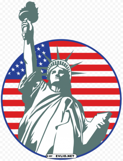 usa statue of liberty stamp PNG high quality
