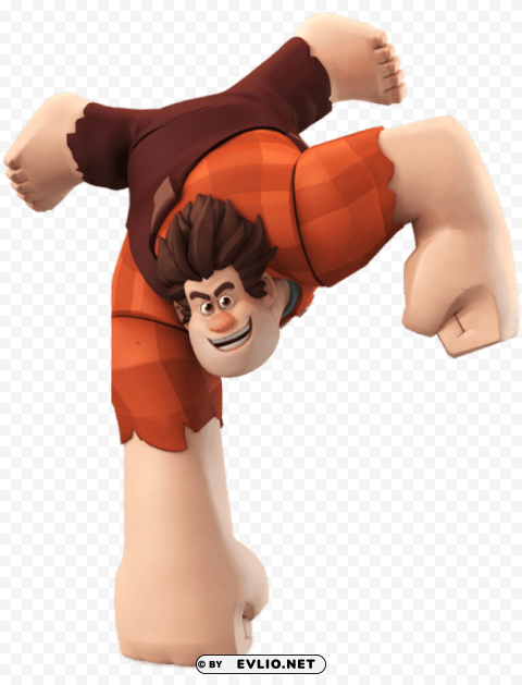 wreck it ralph standing on one fist PNG Graphic Isolated on Clear Backdrop clipart png photo - d86249b3