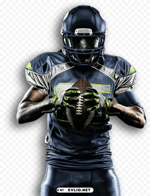 american football player Isolated Graphic on Transparent PNG