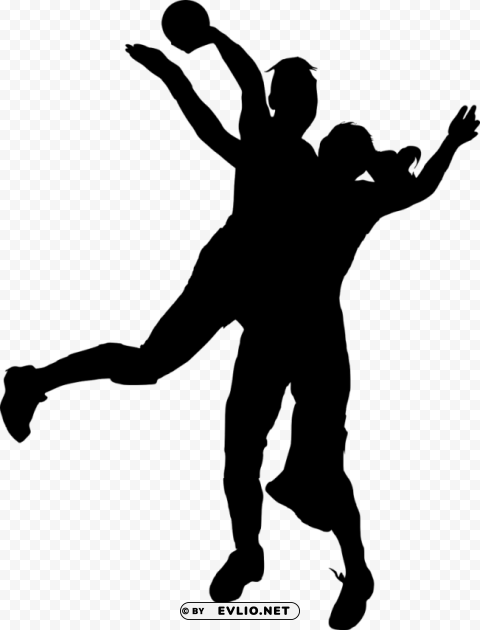 sport handball silhouette PNG transparent designs for projects