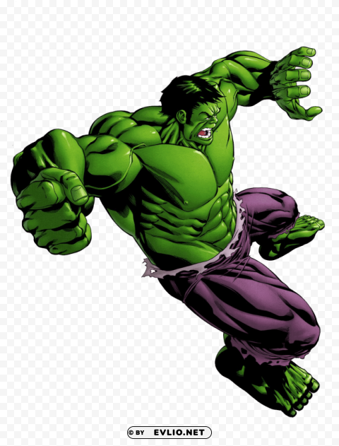 hulk hd cartoon Isolated Character on Transparent Background PNG