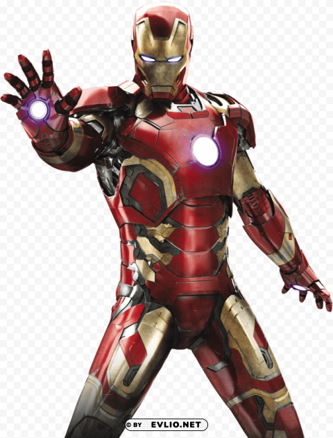 Iron Man Standing PNG Image Isolated With Transparency