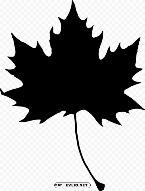 Leaf Silhouette PNG clipart