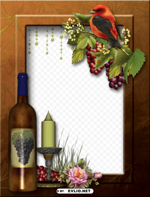 photo frame with wine Free PNG images with alpha transparency comprehensive compilation
