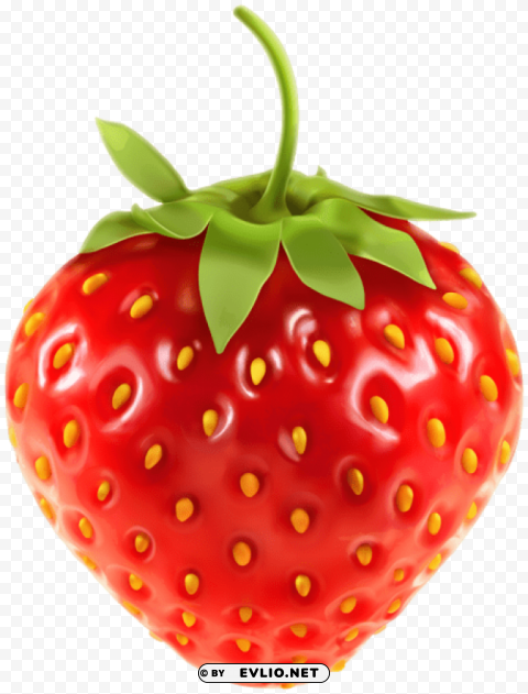 Strawberry Transparent Isolated Character In Clear Background PNG